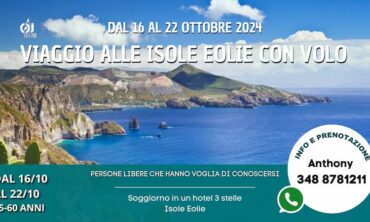 Viaggio alle Isole Eolie tra single con volo dal 16 al 22 Ottobre 2024