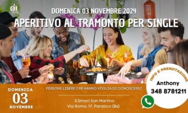 Domenica 03 Novembre 2024 Aperitivo al Tramonto per Single (Bs)