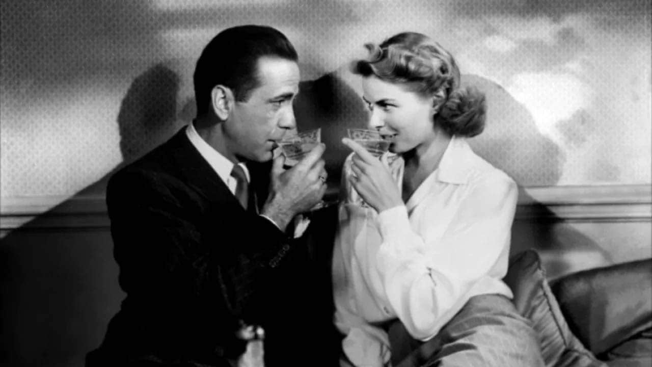 Sguardi fra Humphrey Bogart e Ingrid Bergman in Casablanca